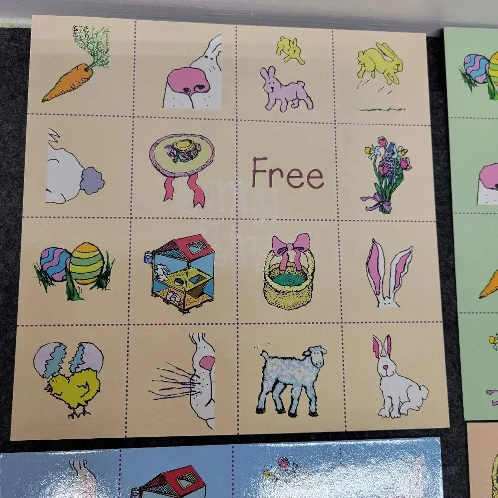 Cute Vintage Easter Bingo Game